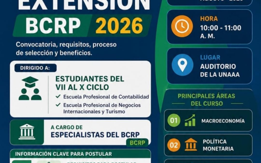 Sesión Informativa: Curso de Extensión BCRP 2026